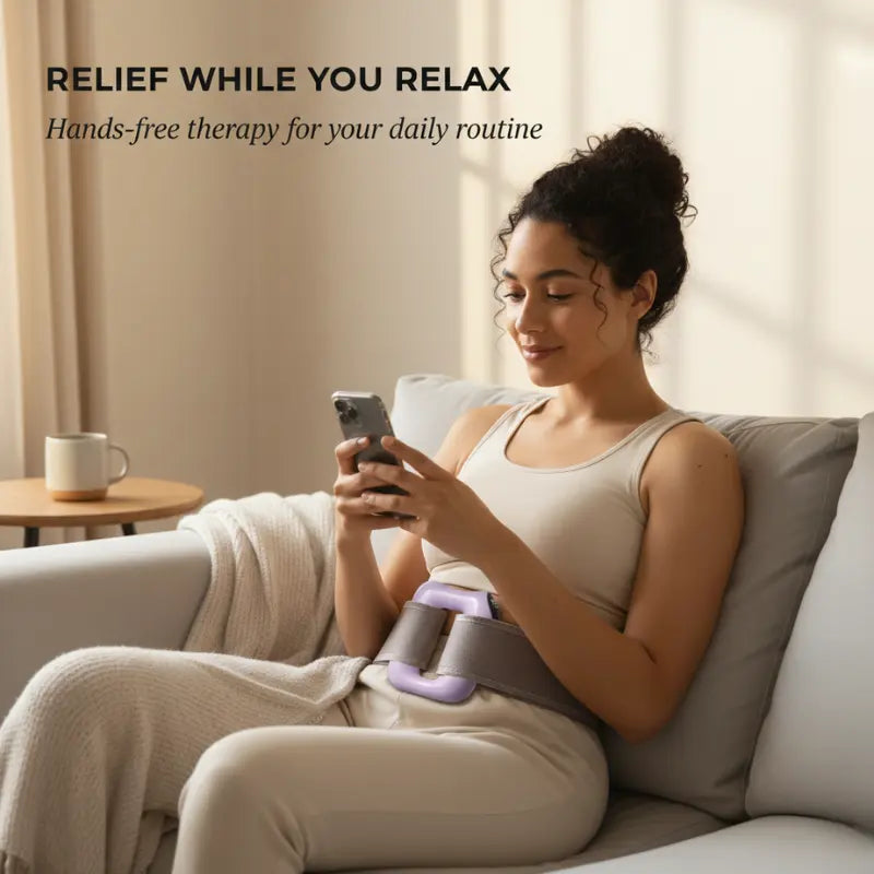 Massage Belt Hands-Free Vibration & Heat Adjustable Strap