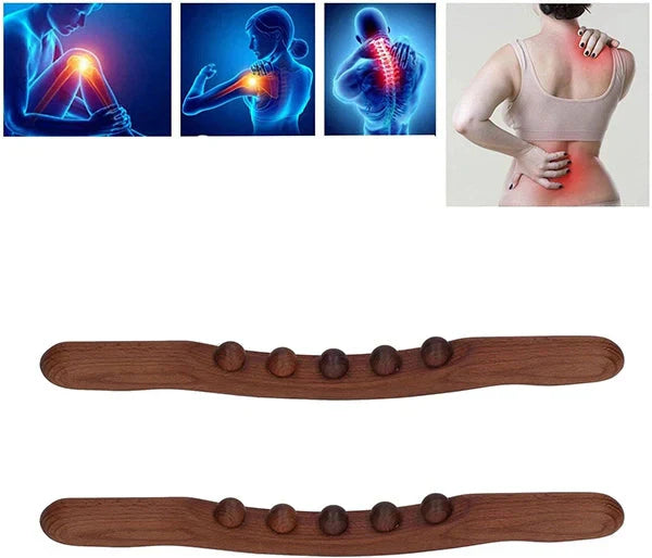 Massage Stick Beech Wood 5 Ergonomic Balls