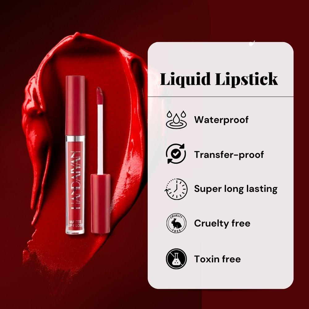 Matte Liquid Lipstick Set Long-Lasting Waterproof Vitamin E