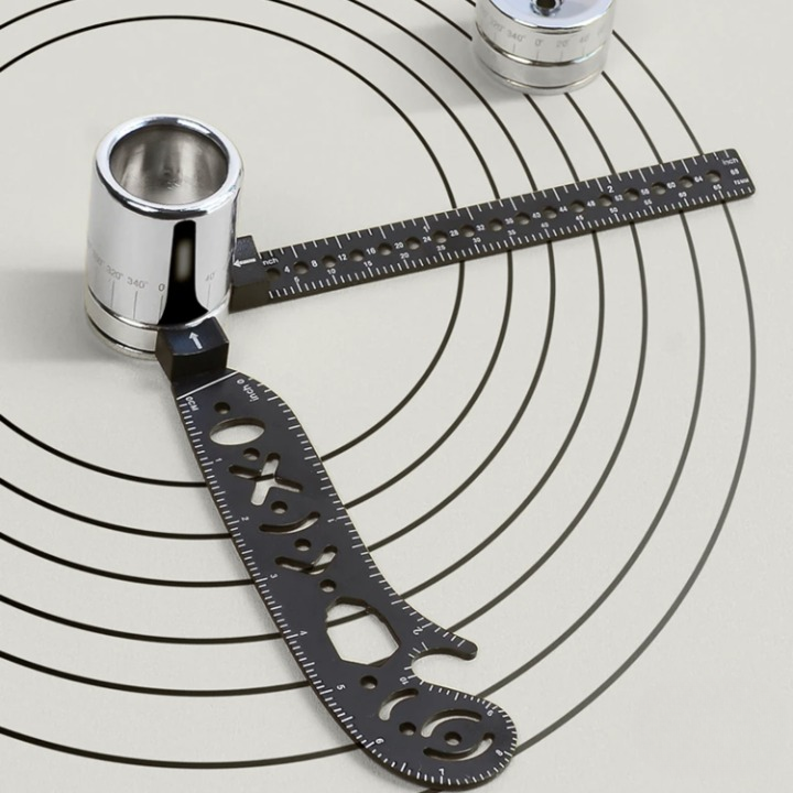 Measuring Ruler 6-In-1 Stainless Steel Pocket-Sized