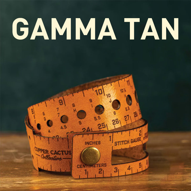 Measuring Ruler Vegetable-Tanned Leather 7-In-1 Wrist Wrap