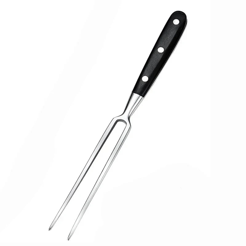 Meat Fork 11.8 Inch Stainless Steel Wooden Handle