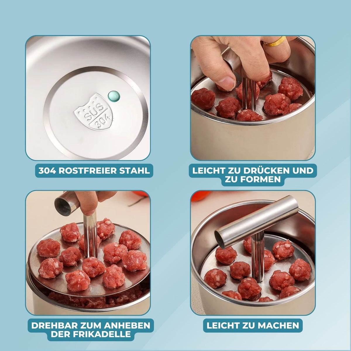 Meatball Maker 304 Stainless Steel 6 & 12 Holes