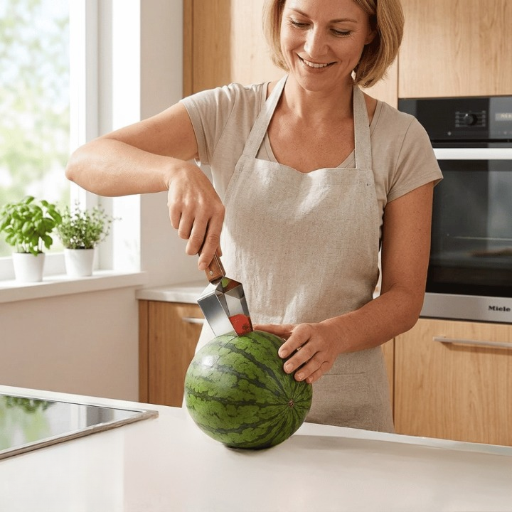 Melon Slicer Stainless Steel Blade & Non-Slip Handle