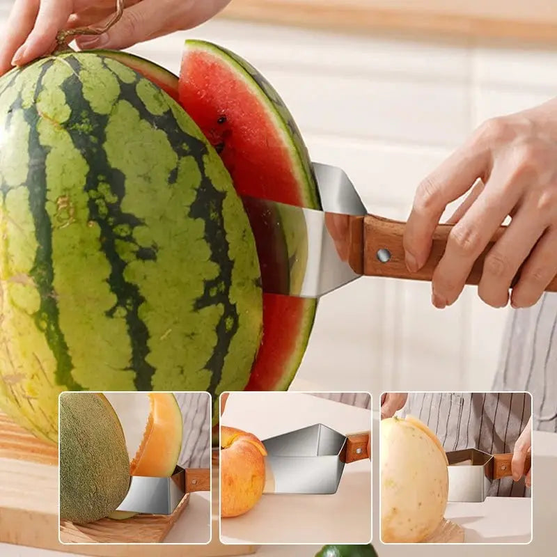 Melon Slicer Stainless Steel Blade & Non-Slip Handle