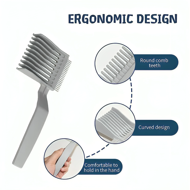 Men's Hair Comb Precision Cutting & Even Hair Distribution