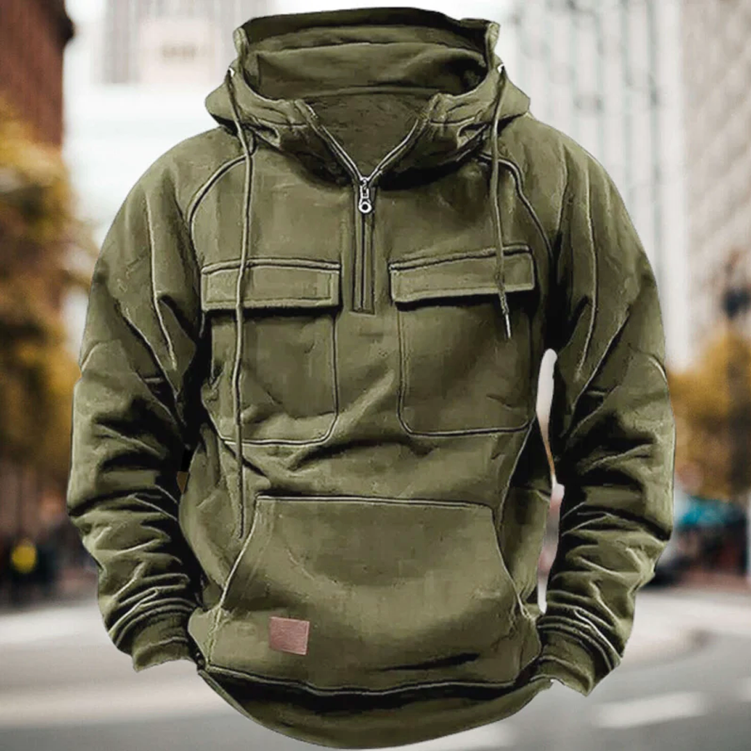 Men's Hoodie Relaxed Fit Cotton-Poly Blend