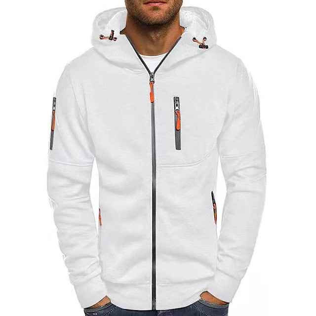 Men's Hoodie Soft Cotton Blend Machine Washable