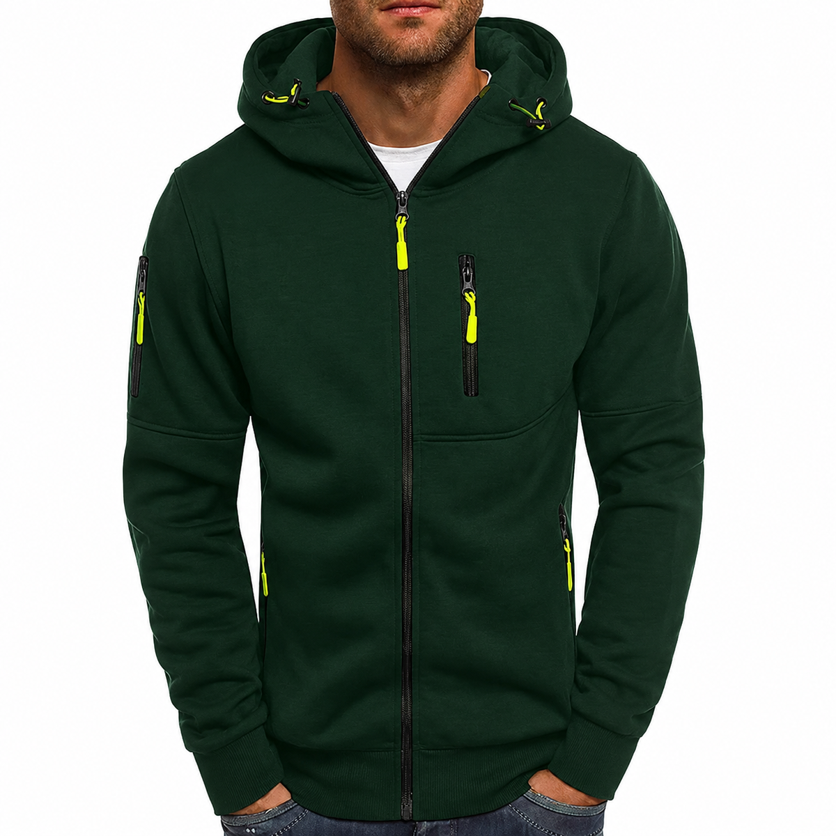 Men's Hoodie Soft Cotton Blend Machine Washable