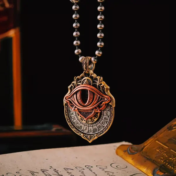 Men's Pendant Necklace Mystical Eye Vintage Style