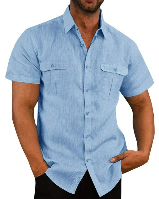 Men's Shirt Relaxed Fit Cotton Blend