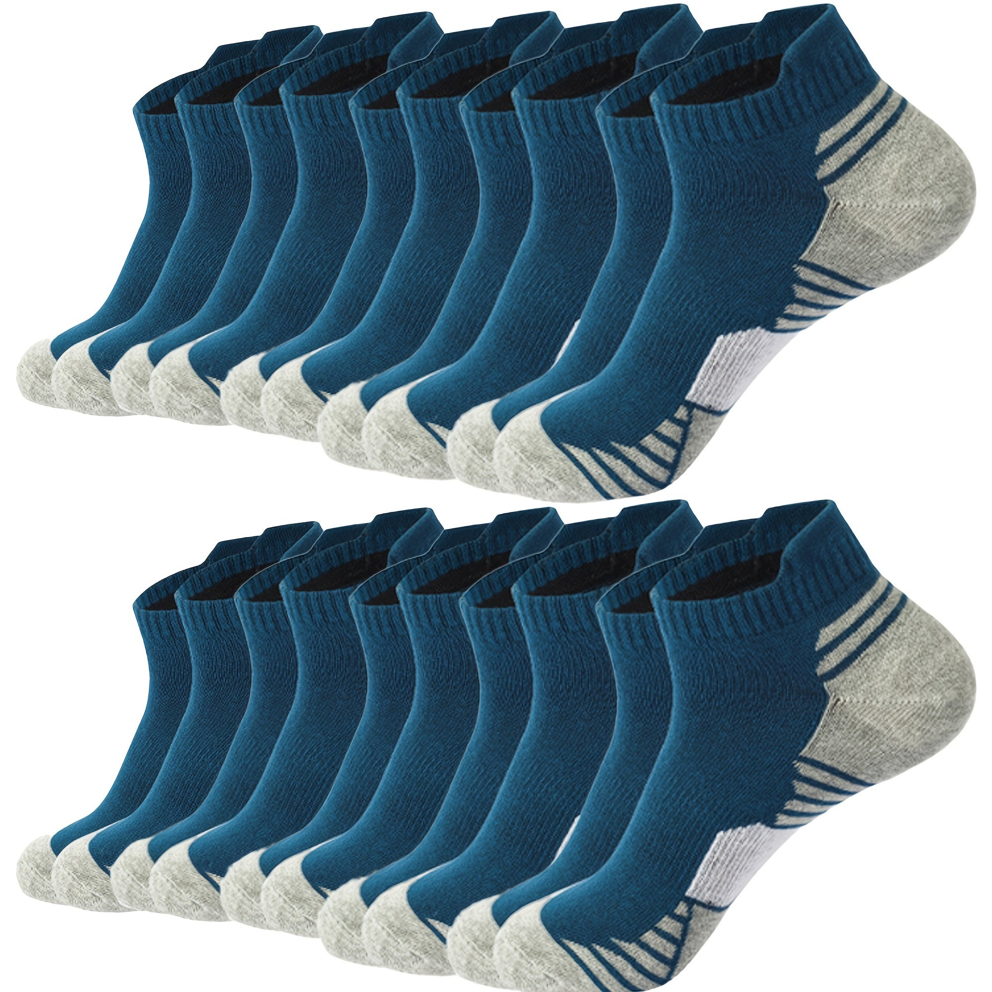 Men's Sneaker Socks Low-Cut Breathable Reinforced Heel & Toe