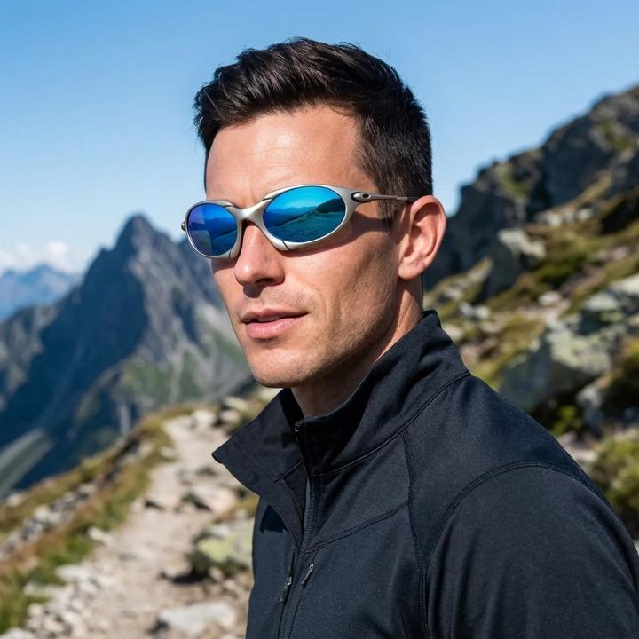 Men's Sports Sunglasses Polarized UV400 Titanium Frame
