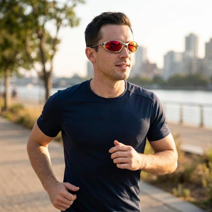 Men's Sports Sunglasses Polarized UV400 Titanium Frame