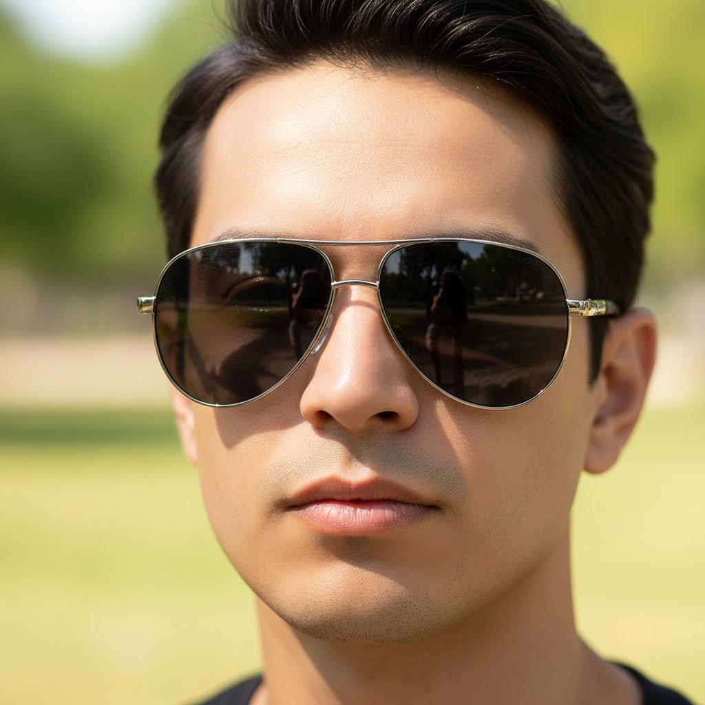Men's Sunglasses Aviator Design UV Protection Lightweight Frame