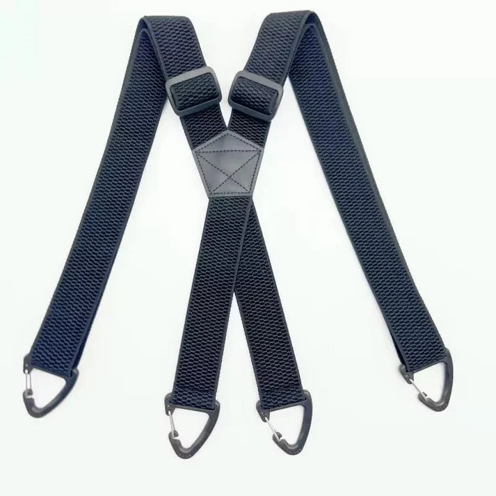 Men's Suspenders 1.5 Inch Wide X-Back Hook Clips