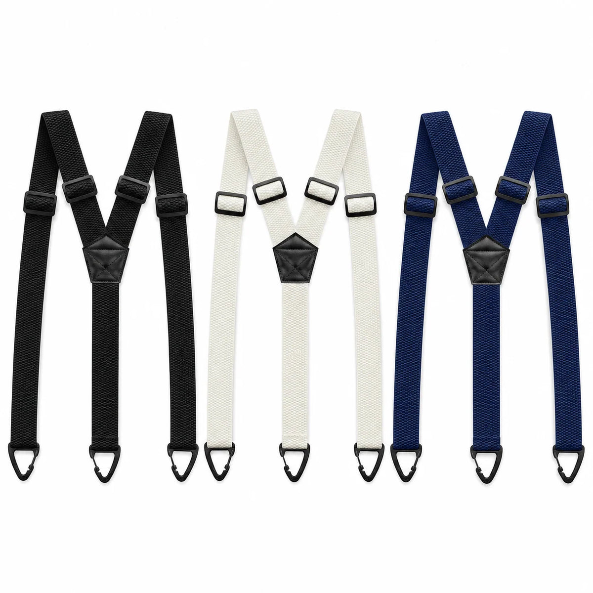 Men's Suspenders 1.5 Inch Wide X-Back Hook Clips