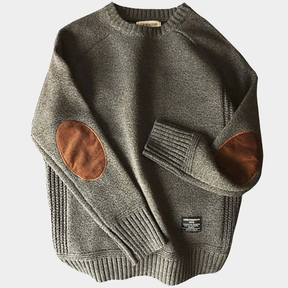 Men's Sweater Oversized Thick Wool Crewneck