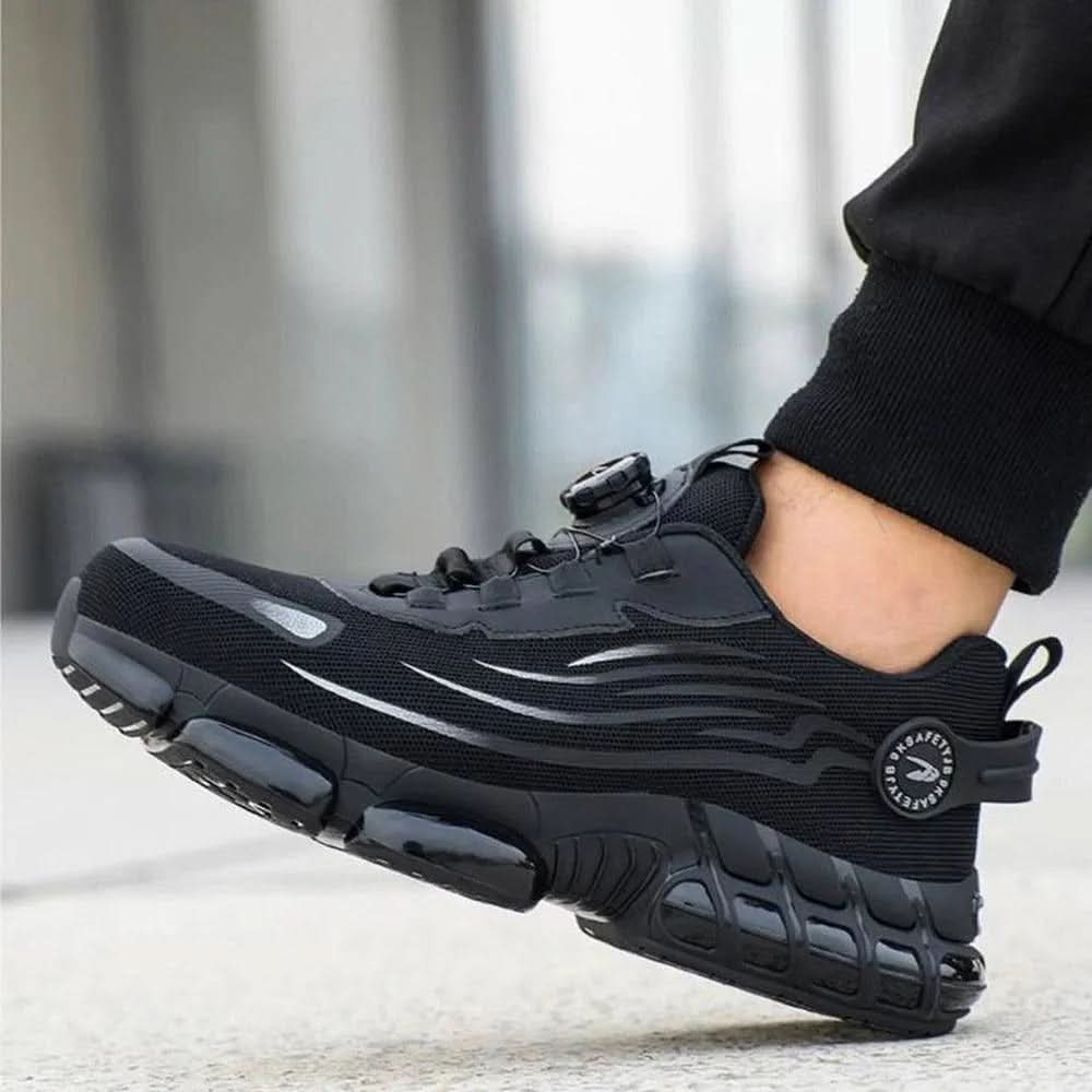 Men's Work Shoes Arch Support Wide Toe Slip-Resistant Sole
