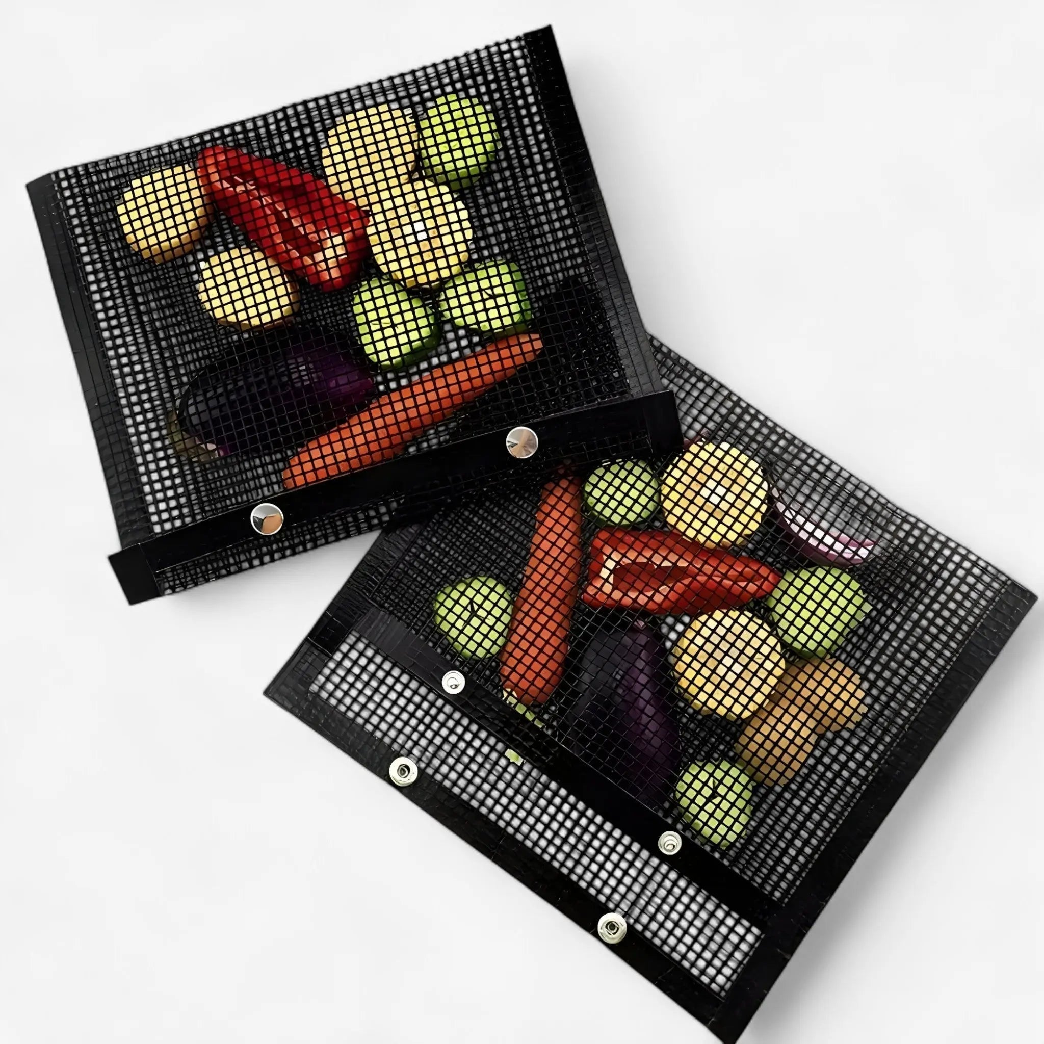 Mesh Grill Bags Non-Stick & Dishwasher-Safe Set of 3