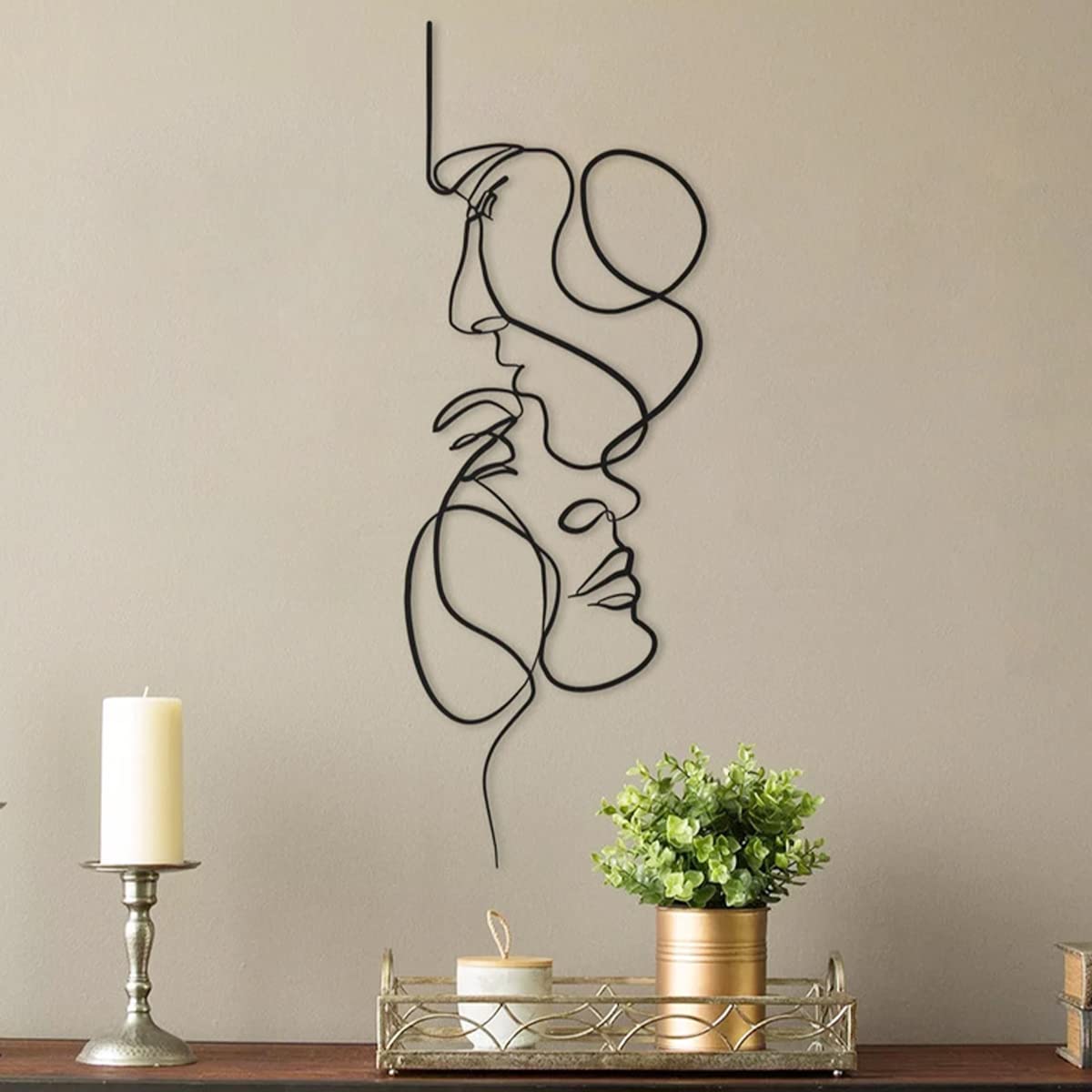 Metal Wall Art 3D Abstract Iron Ready To Mount