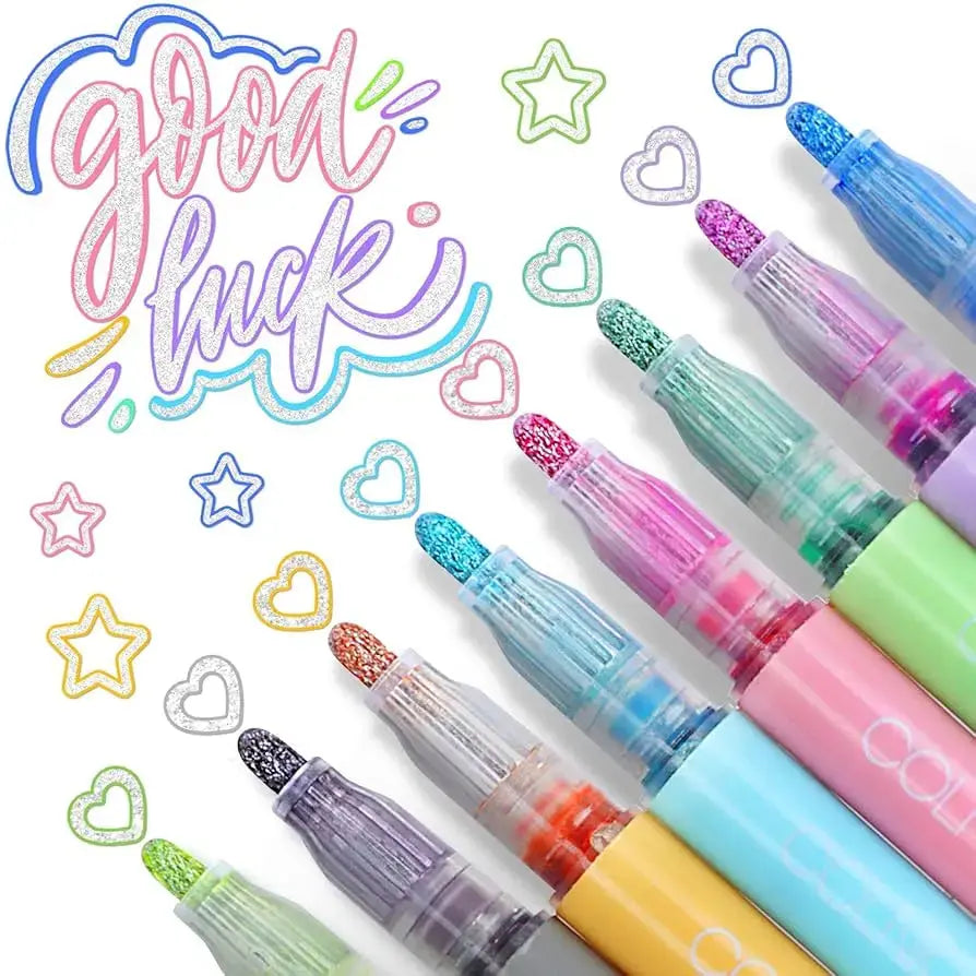 Metallic Marker Set Shimmering Fine Tip Non-Toxic