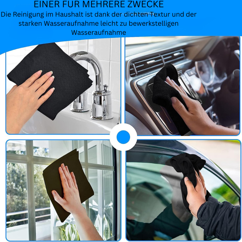 Microfiber Cleaning Cloth Streak-Free Lint-Free Scratch-Safe
