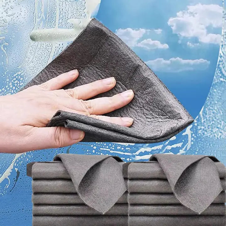 Microfiber Cleaning Cloths Streak-Free High Absorbency 10-Pack
