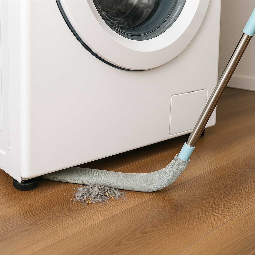 Microfiber Duster Flexible Head Stainless Steel Handle Machine-Washable Covers
