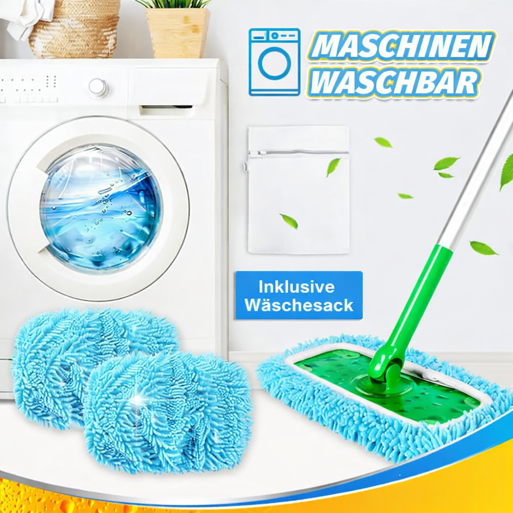 Microfiber Mop Pads Reusable Fits Standard Flat Mops