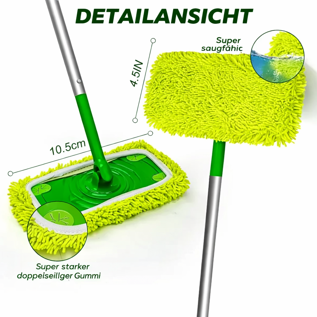 Microfiber Mop Pads Reusable Fits Standard Flat Mops