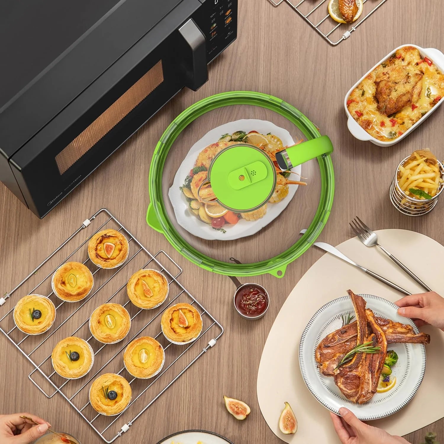 Microwave Cover Steam Vent & Splash Guard Dishwasher Safe
