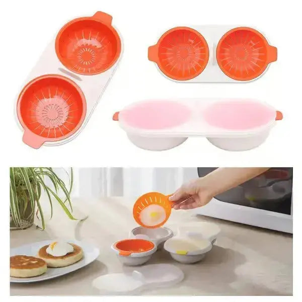Microwave Egg Cooker Reusable Food-Grade Portable & Compact
