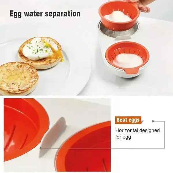 Microwave Egg Cooker Reusable Food-Grade Portable & Compact