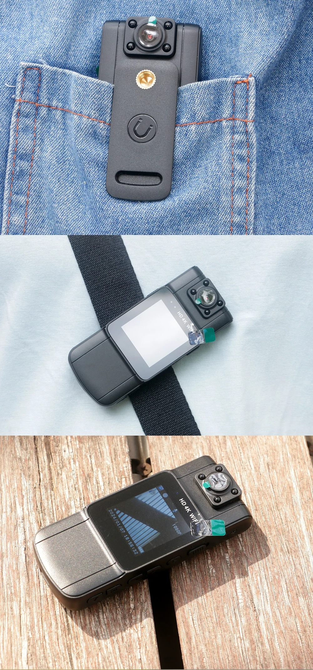 Mini Camera 4K Night Vision & Motion Detection