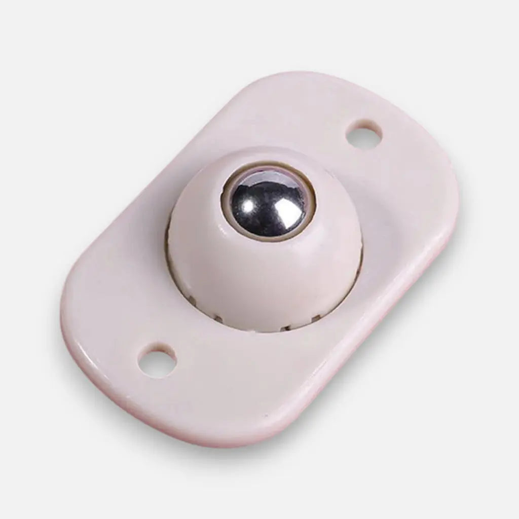 Mini Casters Self-Adhesive Omnidirectional Stainless Steel Set of 20