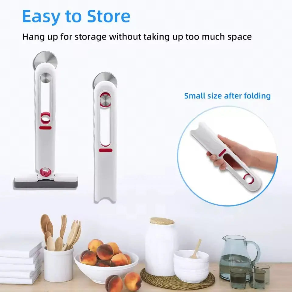 Mini Cleaning Squeegee Streak-Free Water Scraper & Pet Hair Remover
