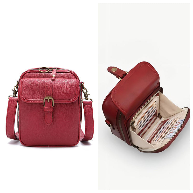 Mini Crossbody Bag Vegan Leather RFID Protection