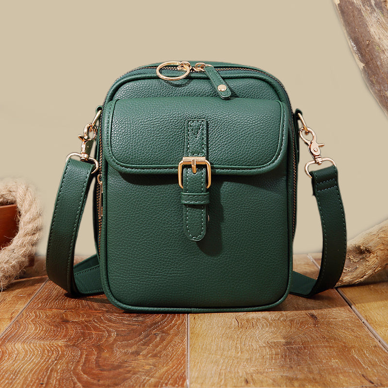Mini Crossbody Bag Vegan Leather RFID Protection