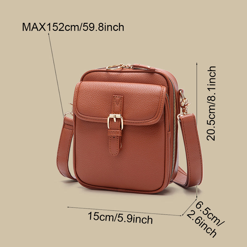Mini Crossbody Bag Vegan Leather RFID Protection