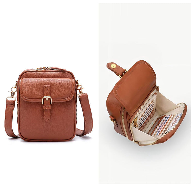 Mini Crossbody Bag Vegan Leather RFID Protection