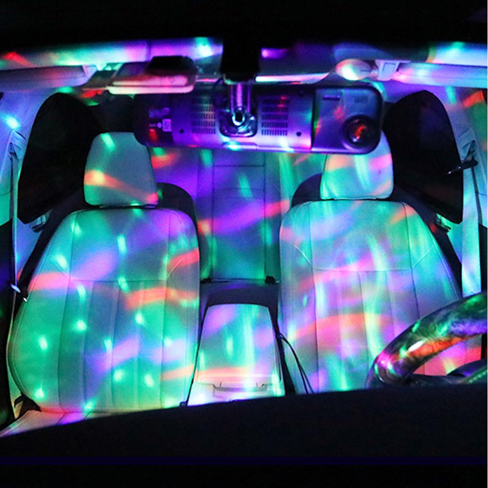 Mini Disco Ball Music-Activated RGB USB-Powered