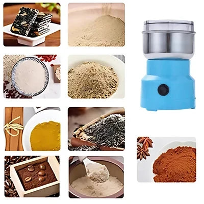 Mini Electric Grinder One-Button Stainless Steel Blades