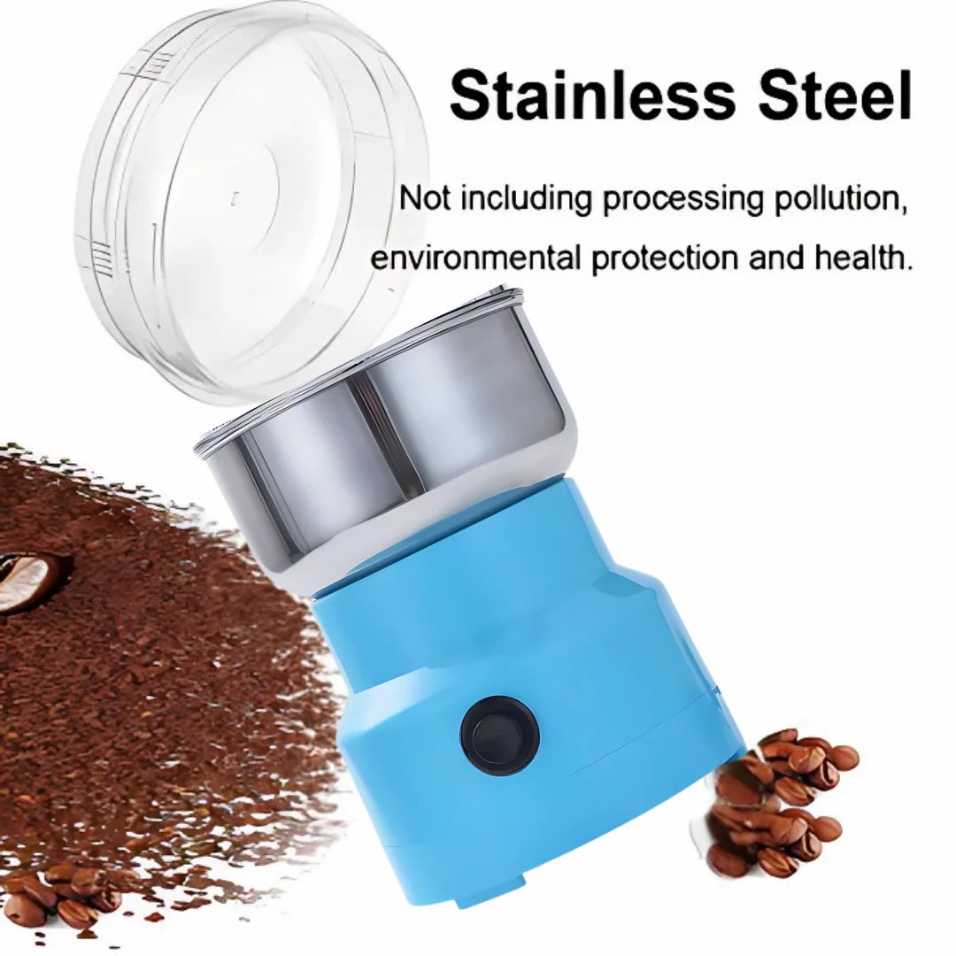 Mini Electric Grinder One-Button Stainless Steel Blades