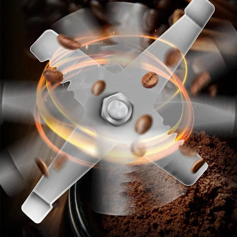 Mini Electric Grinder One-Button Stainless Steel Blades