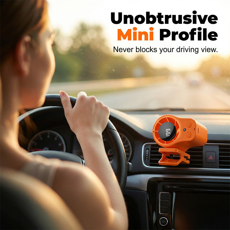 Mini Fan Clip-On Vent & Desk Rechargeable Quiet
