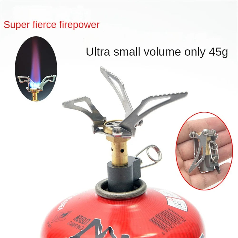 Mini Gas Stove Ultralight Foldable Durable Metal