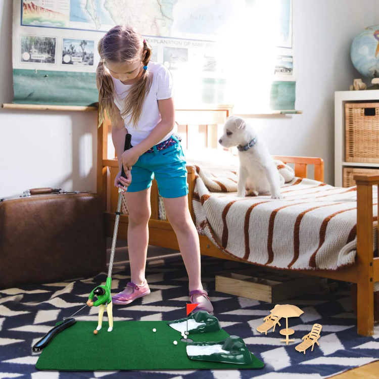 Mini Golf Game Set Tabletop Multiple Courses