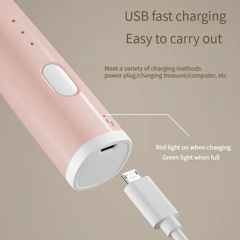 Mini Hand Mixer USB Rechargeable 3-Speed Detachable Stainless Whisk