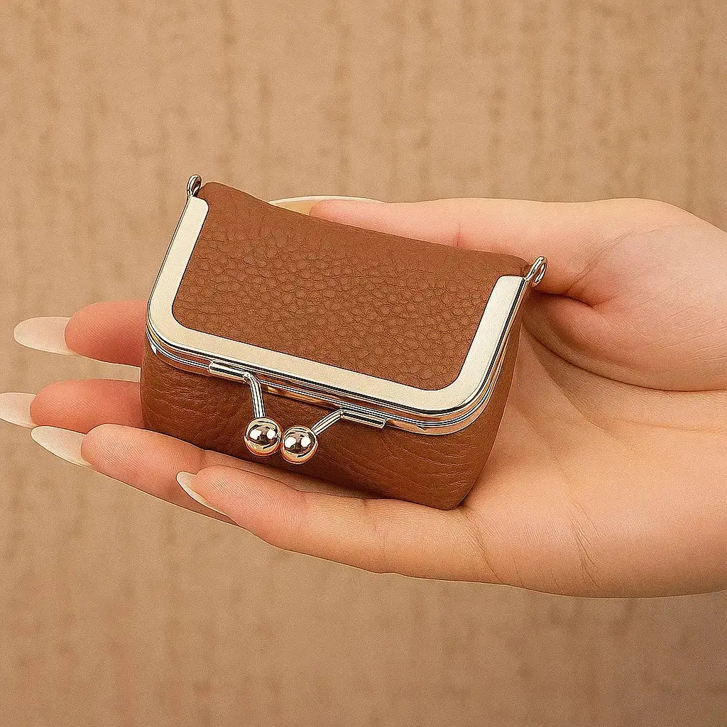 Mini Jewelry Box Faux Leather & Velvet Lined
